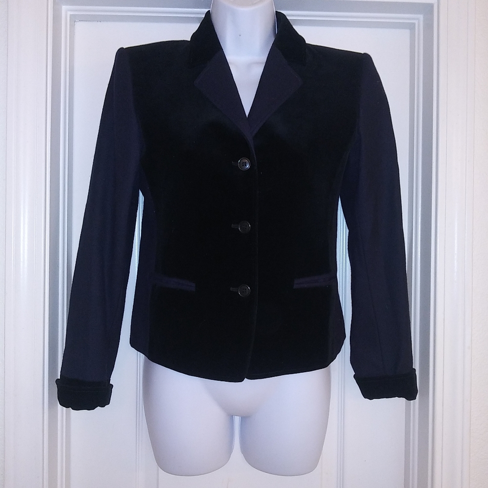 Guy Laroche 100% Wool Vintage Velvet Blazer
